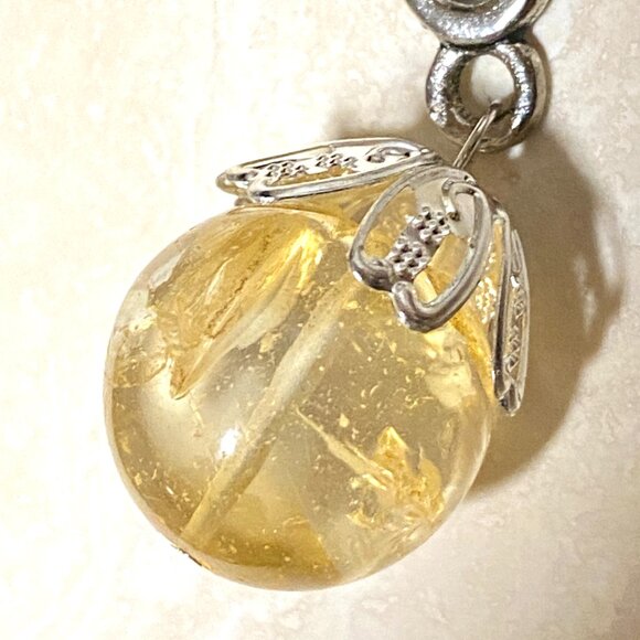 2/$20, Natural Yellow Citrine Necklace, Genuine Gemstone Cord Necklace - Picture 8 of 13
